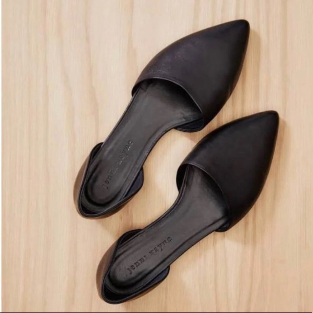 Jenni Kayne D’Orsay flats black leather 40 9.5